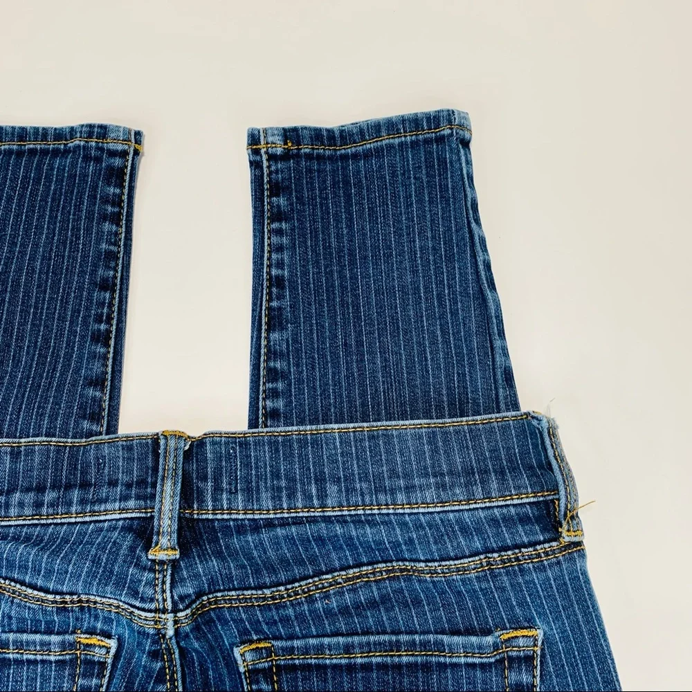 Pacsun jeans jeggings high rise striped dark wash stretchy women size 25 - Picture 10 of 10